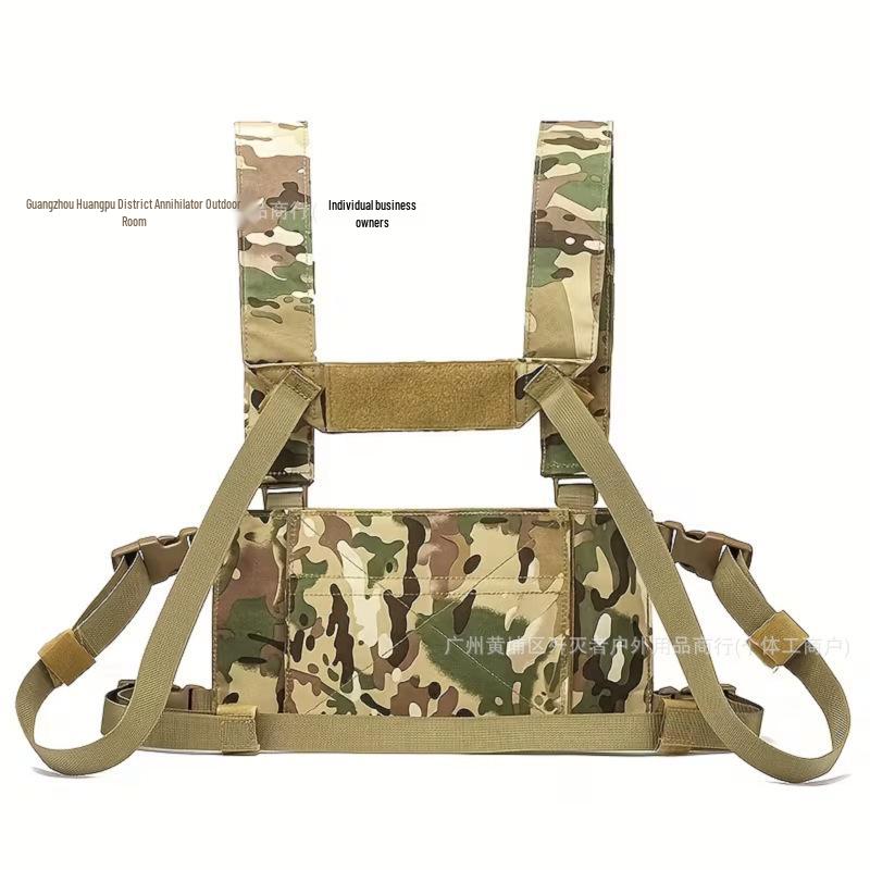 Men's Outdoor Tactical Chest Rig Vest with Multi-Pockets