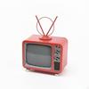 Vintage Television Model with Antenna Tabletop Ornament Antennae Decorative for