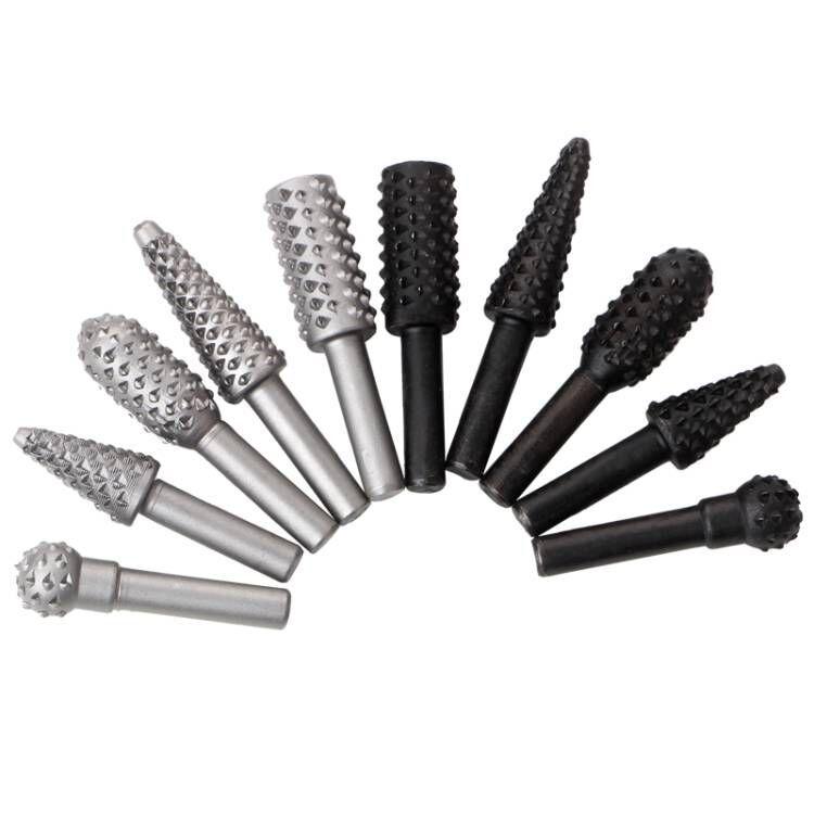 5-teiliges Holzbearbeitungs-Rotationsfeilen- & Schnitzschleifkopf-Set