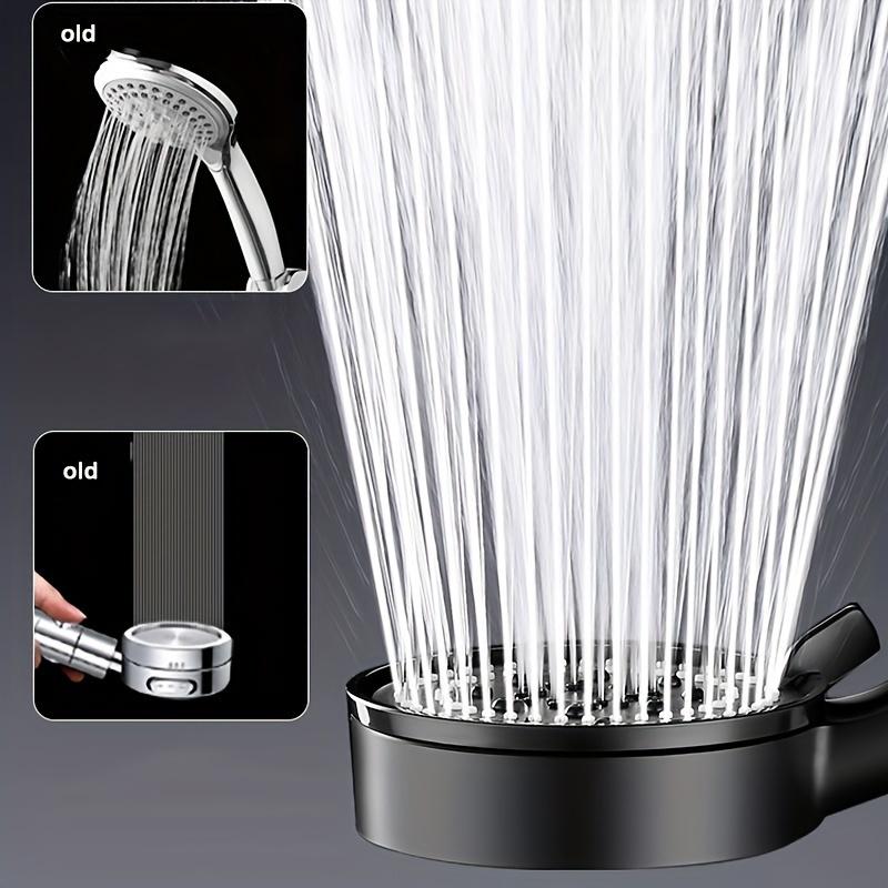 5 Mode Pressure Boost Shower Head Multifunction Adjustable Large Water Yield Shower Nozzle Massage Shower Bathroom