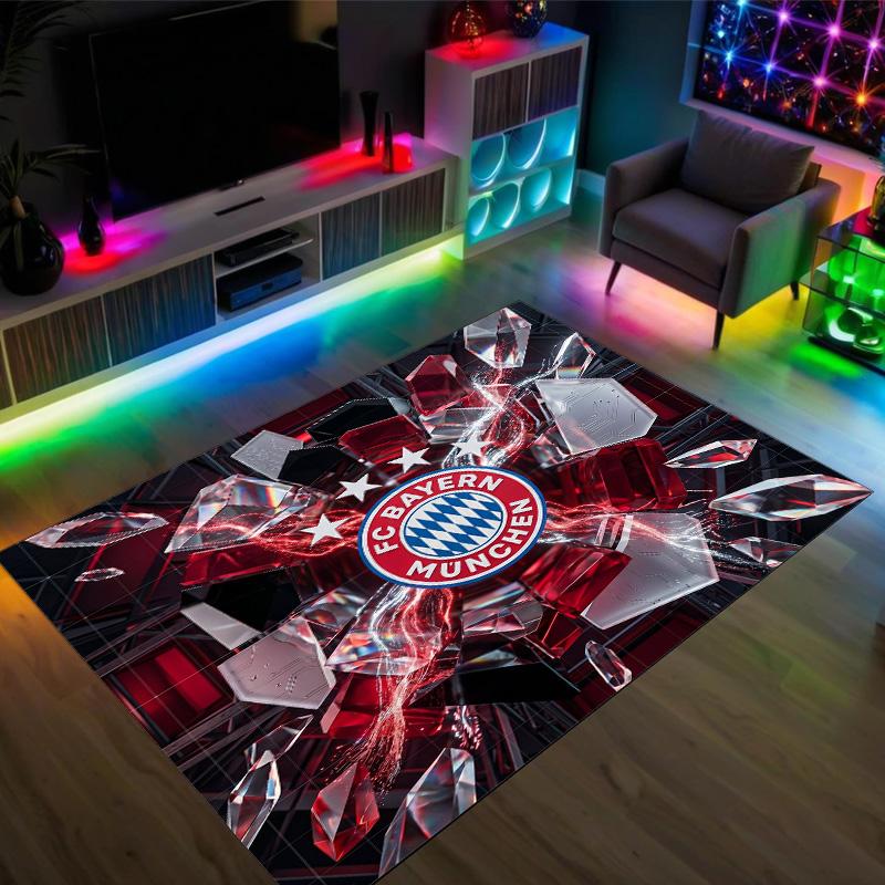 Miuncheno „Bayern“ dizaino kristalinis veliūrinis kilimas Jaukus Ne?Neslystantis raštuotas kilimas miegamajam, svetainei, prieškambariui