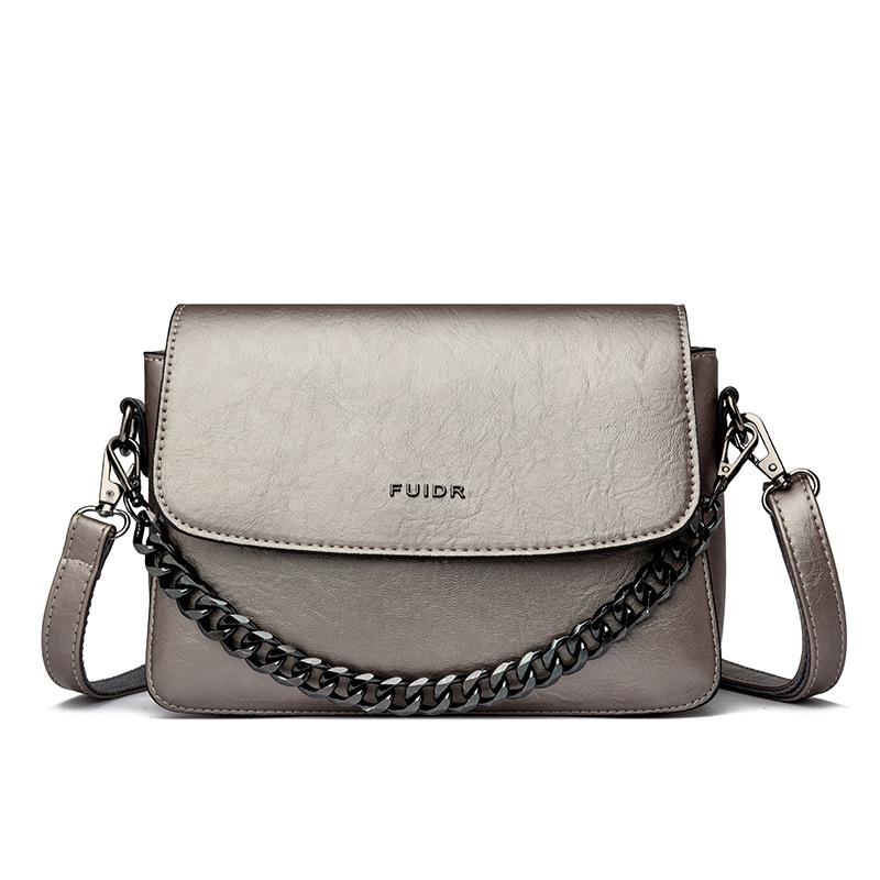 Women's Casual Single Shoulder Crossbody Bag Chain Retro Small Square Bag Postman Backpack Out of The Street Crossbody Bag