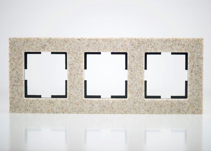 Plaque de finition corian grès 3 postes 84x230x10mm