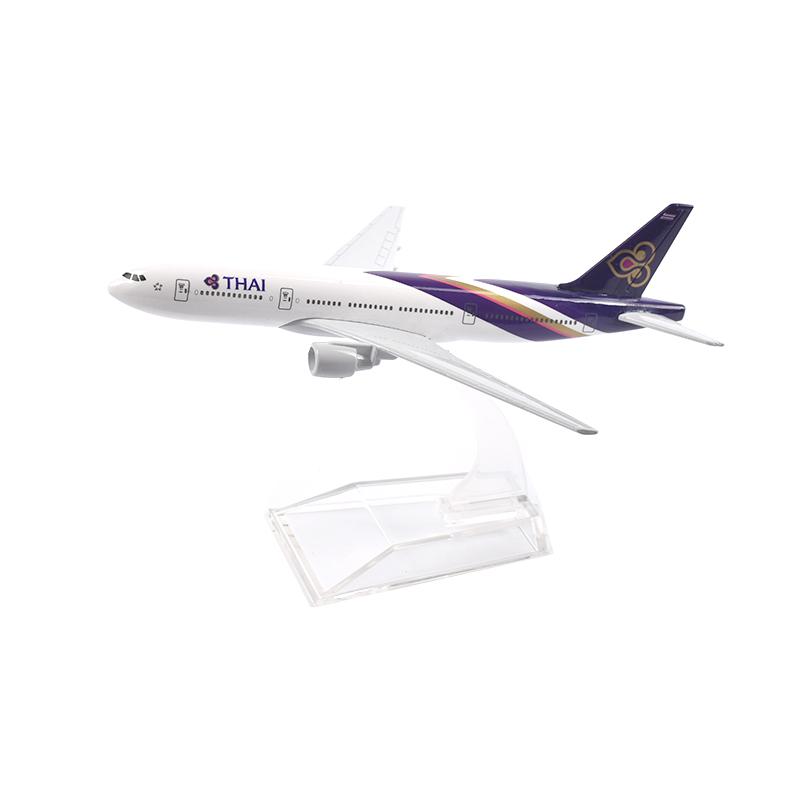 

1/400 Scale 16cm Thai Boeing 777 Airplane Model Airplane Diecast Metal Planes