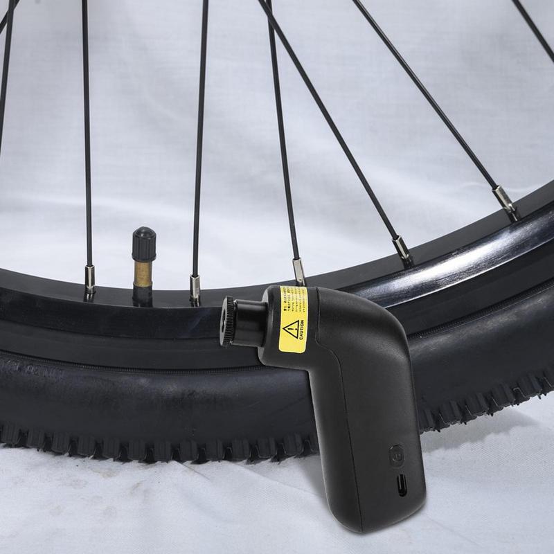 Bike Tire Inflator Electric Bike Pump Inflate Ergonomic Equipment Compact Accessories for Riding Outdoor Sports