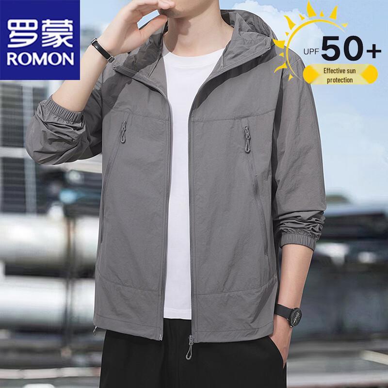 ROMON Men s Hooded Lightweight Cooling Sun Protection Jacket 2XL