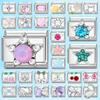 Fashion Shiny Stars Zircon Flowers Cherry Charm Italian Links Fit 9mm Stainless Steel Bracelet Making DIY Jewelry Gifts