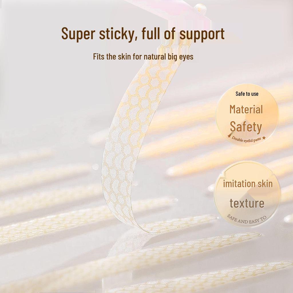 Lace Double Eyelid Tape: Invisible, Natural, Long-lasting Shaping. Prevents Drooping, Enhancing Bigger Eyes Effortlessly.