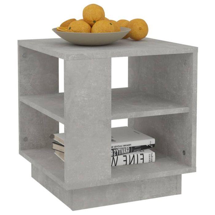 VidaXL Coffee Table Concrete Grey 40x40x43 Cm Engineered Wood