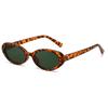 Retro Vintage Ovale Sonnenbrille Damen Marken-Designer Runde Sonnenbrille Herren UV400 Punk-Stil Luxus Brillen Damen Oculus