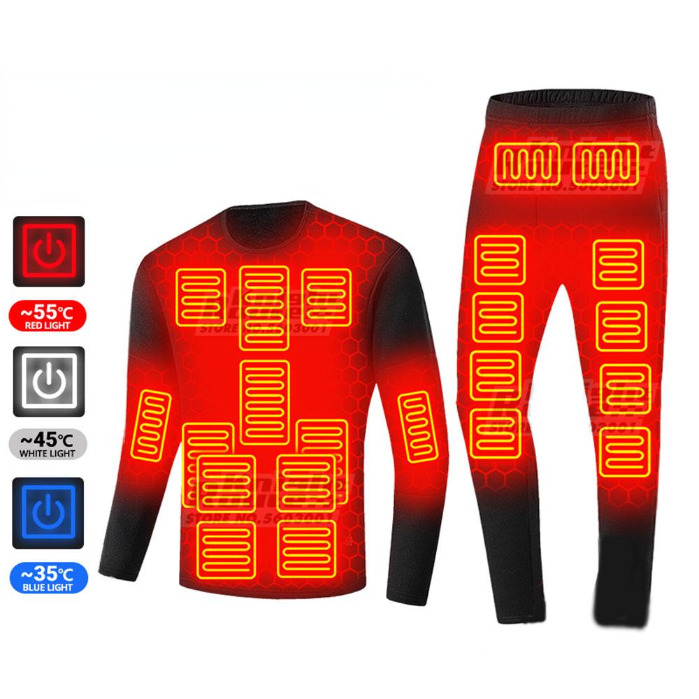 Buy Winter Thermal Heated Jacket Men Vest Heated Underwear Men's Ski