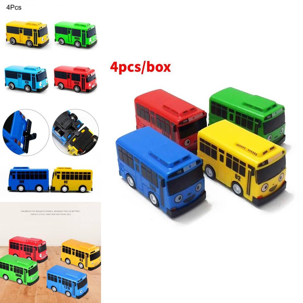 Hochwertiger Minibus in neun Farben mit funktionierenden Türen Lernspielzeug-Set