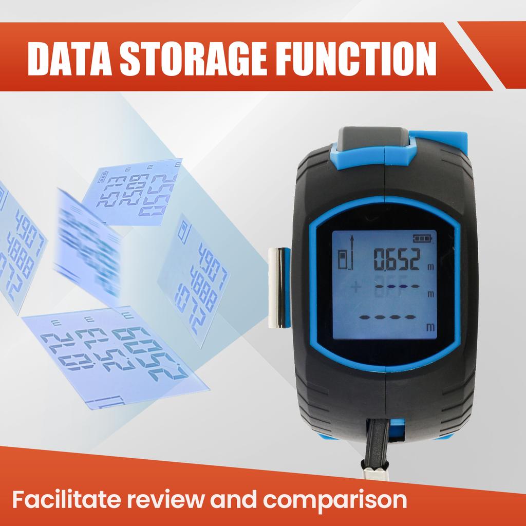 3 In 1 Laser Tape Measure Distance Meter Digital Tape Measure High Precision 40M Retractable Roll Cord Rangefinde Measuring Tool