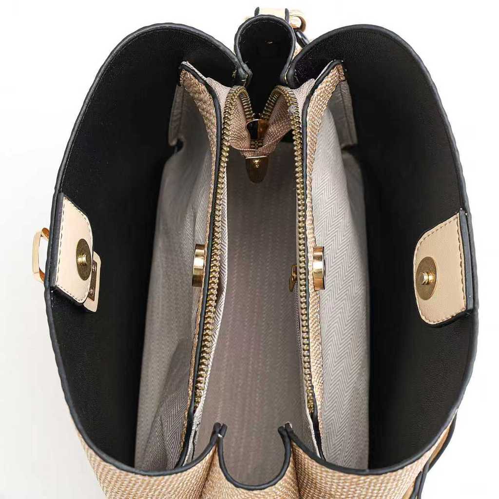 Womens Large Capacity Pu Water Bucket Bag With Zipper Closure For Daily Use