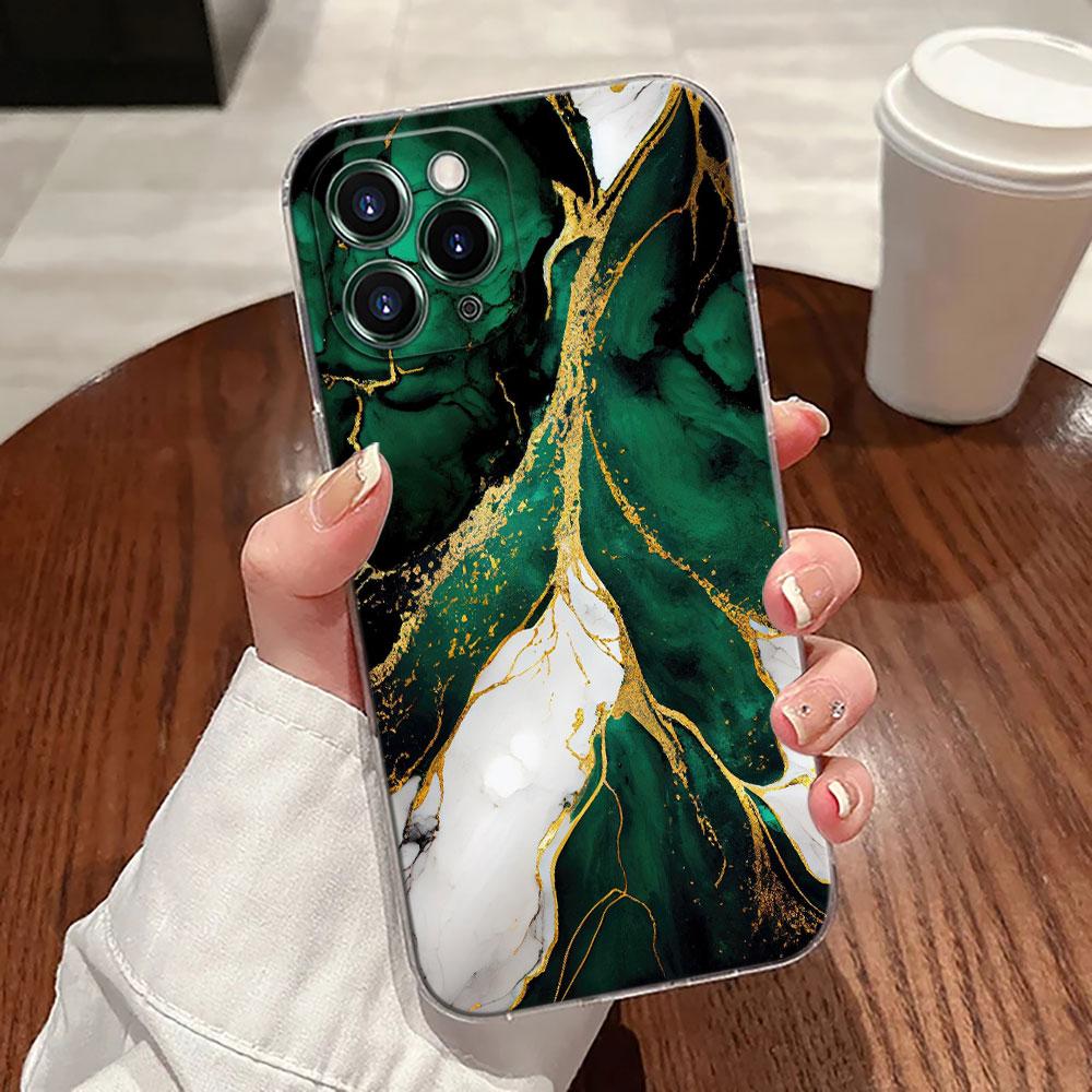 Watercolor Abstract Marble Pattern Case For Apple iPhone 17 16 15 14 13 12 11 Pro Max 16 Plus 16E 17Air 17Pro Phone Cover Funda