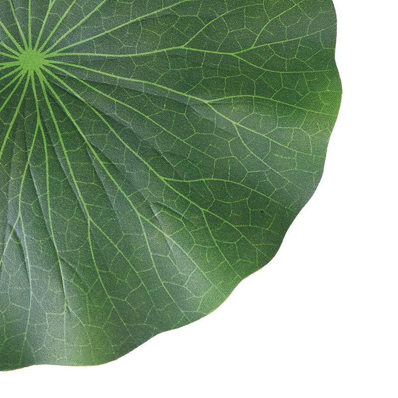 Pack Of 9 Artificial Floating Foam Lotus Leaves Water Lily Pads Ornaments Green