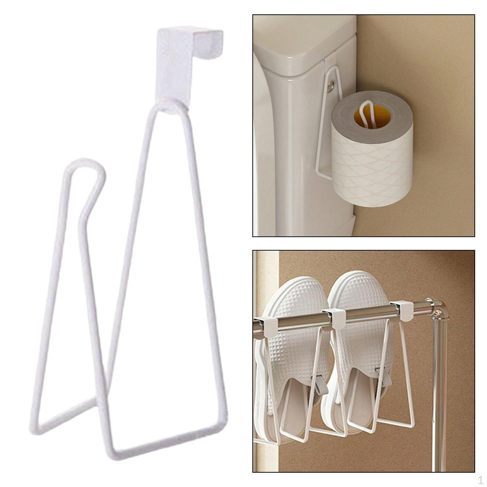 

Over The Tank Toilet Paper Holder for Bathroom Storage, Metal Tissue Roll Organizer чорний