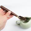 Portable Solid Wood Handle Tea Spoon Copper Creative Tea Shovel Retro Tea Leaves Shovel Coffee