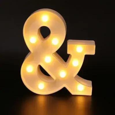 Wedding Decorative Name Number letters LED Lights Luminous Number Lamp Party Baby Bedroom Decoration Home Night Light