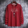 HNXC Men's Fashion Casual Autumn/Winter O-Neck Long Sleeve Blouses & Shirts Classic Exquisite