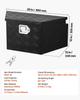 Trailer Tongue Box, 660 x 330 x 305 mm Aluminum Trailer Tongue Tool Box, Heavy Duty Storage Organizer with Lock & Keys, Utility Tool Chest for Pickup