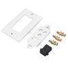 3RCA Wall Plate HD Multimedia Interface 4K Ultra HD AV Combo Port Plate HDTV Home Theater