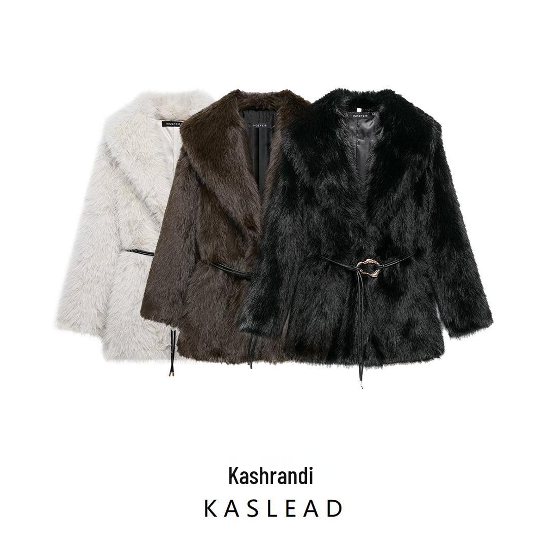 

2024 Winter Women s Mid-Length Faux Fur Coat - European & American Style M