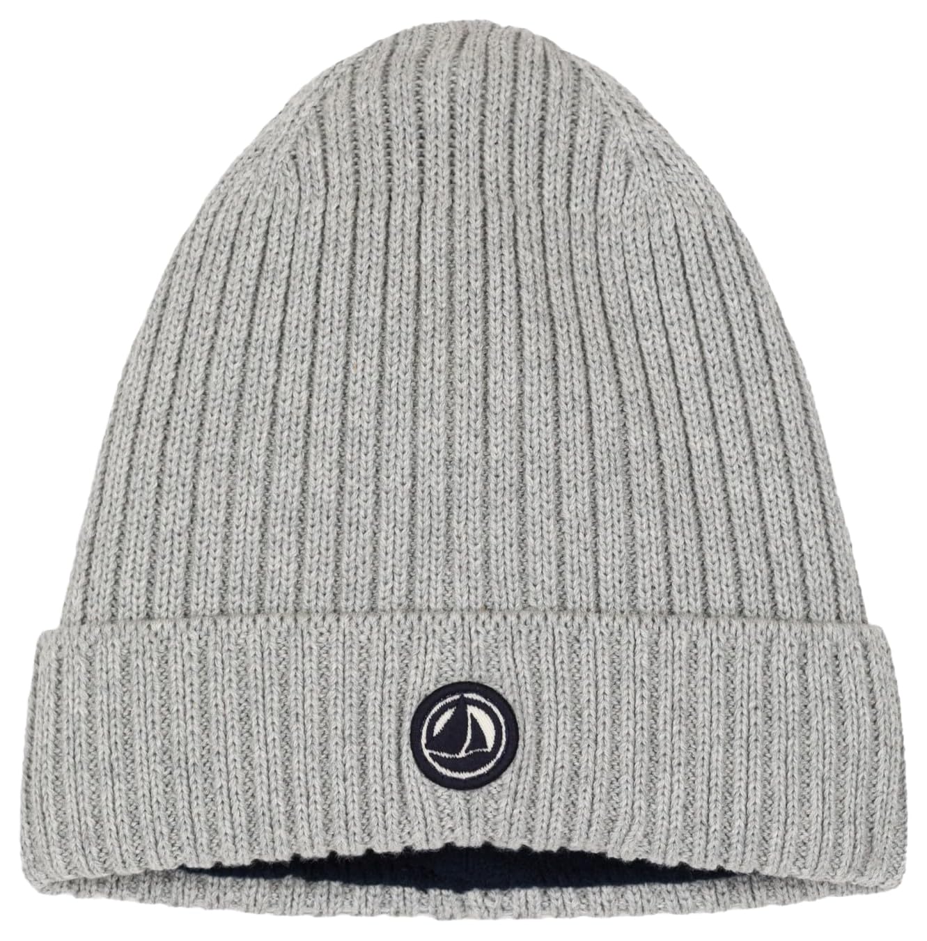 

[Petit Bateau] Хлопковая вязаная шапка A0B0A Серая 8 лет 128см