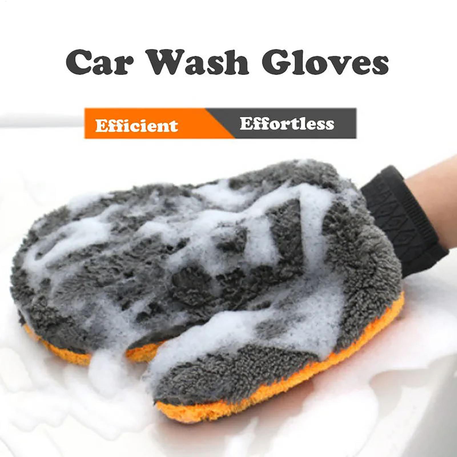 

Car Wash Gloves Scratch Free Car Gloves Reusable Wash Mitt Strong Water Absorption Double-Sided Drying Mitt Car Detailing China Mainland