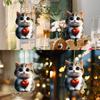 Acrylic Heart Cat Car Decoration Keychain Fun Style Vehicle Pendant Interior