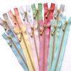 Nippon Chuko YKK Ball Nuance Zipper, Color, 20cm, Gold, 12-Color Set, 3G20-N12MIX