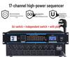 Universal Sequencer Power Controller with 8, 9, 10, 16-Socket Protection for Stage, Conference, and KTV.