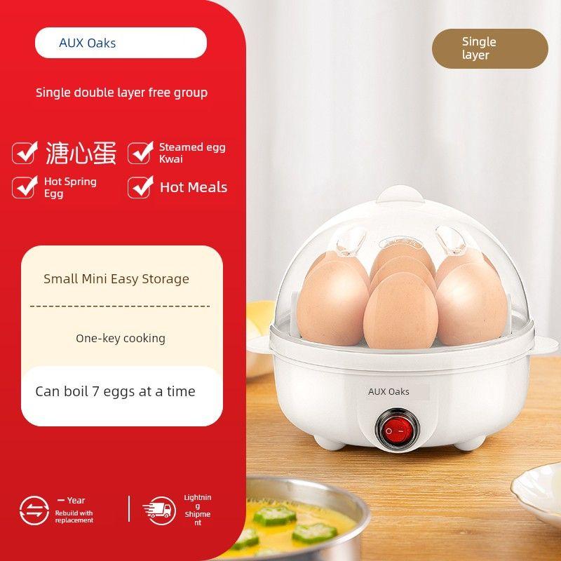 

Ox Egg Boiler Egg Steamer New Arrival Automatic Power off For Home Small Multi-Functional Boiled Egg Fantastic Product Egg Boilers White single layer