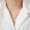 Moissanite 2-carat Necklace, Classic Simple INS Wind Four-claw Diamond Necklace