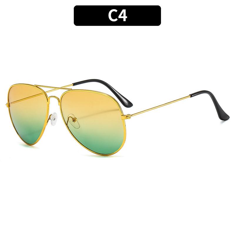 2024 New Double Bridge Aviation Sunglasse Woman Men Aviat Alloy Frame Polit Ocean Gradient Lens Sun Glasses Female Male Eyewear