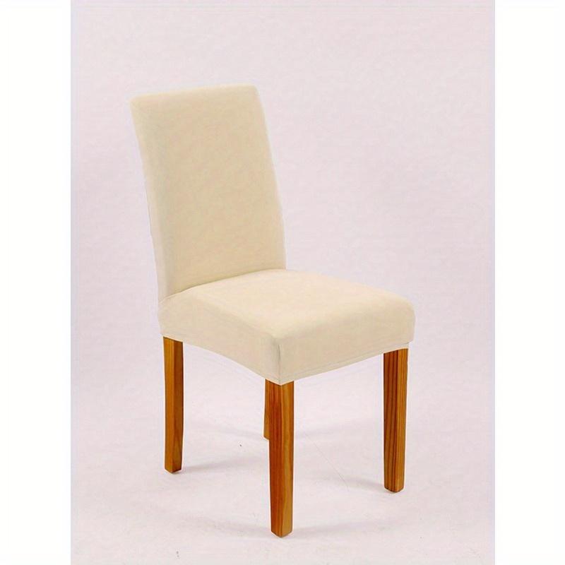 1 Stück einfarbiger dehnbarer Esszimmerstuhl-Überzug, minimalistischer Polyester-Esszimmerstuhlbezug für Zuhause