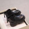 Kids Boots for Girl Patchwork Fashion Children's Causal Ankle Boots Thick Bottom Simple Toddlers School Leather Boots Non-slip