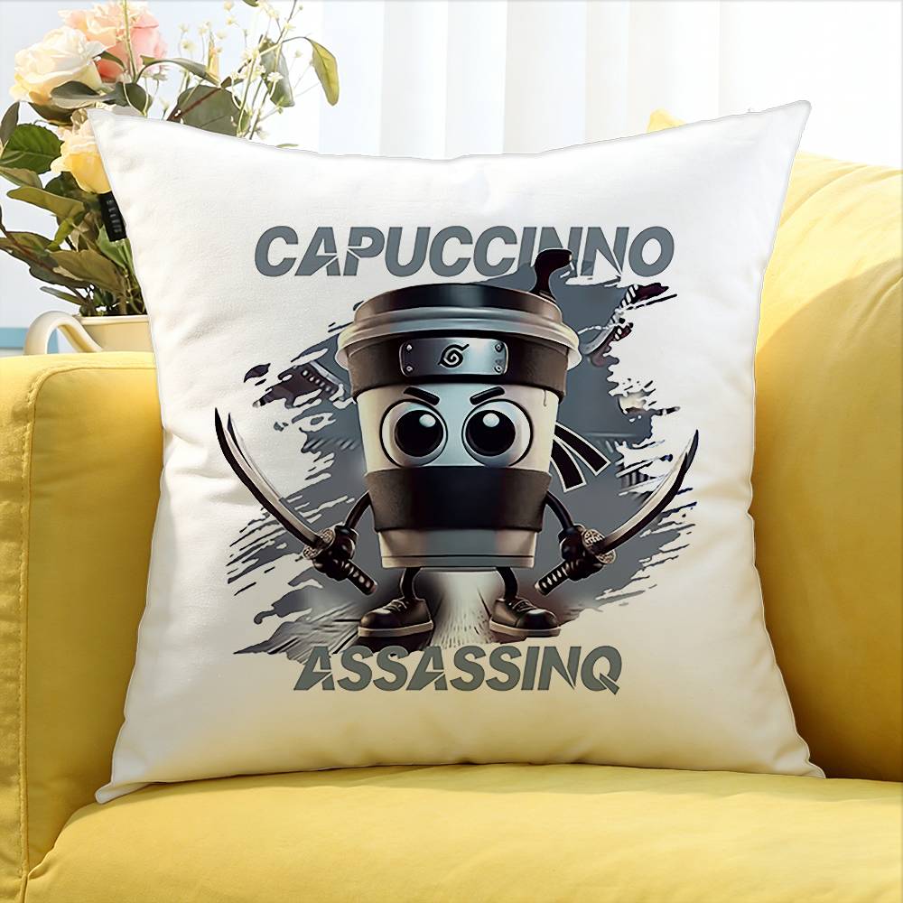 Tung Tung Tung Sahur World Various Sizes Square Pillow Case For Car Home Bedchamber Decor