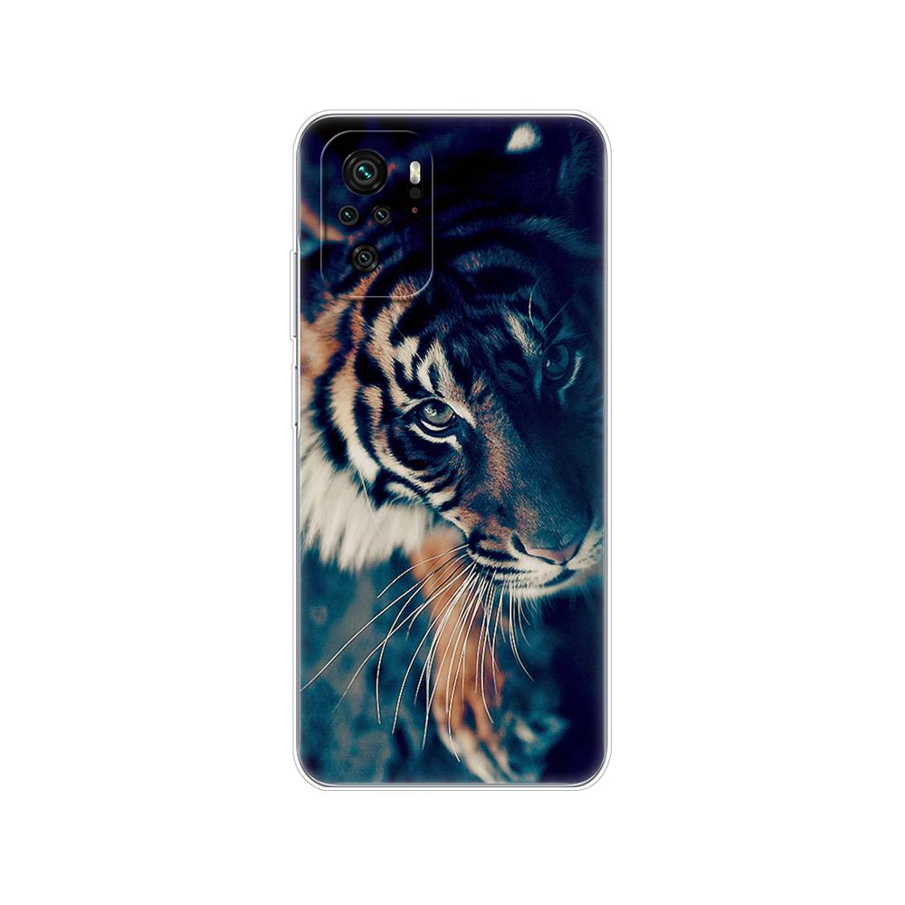 For Xiaomi Redmi Note 10 10S Case 4G 5G Silicon Soft Tpu Back On Redmi Note 10 Pro Global Phone Cover Note10 S Bumper Etui Funda