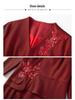 2025 Autumn Elegant Slimming Two-Piece Style Dress for Middle-Aged and Elderly Women