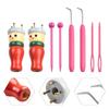 Easy To Use Wooden Spool Knitting Set French Homemade Rope Tie Spool Knitting Tool Knitting Tool 2 Piece Kit for Beginners