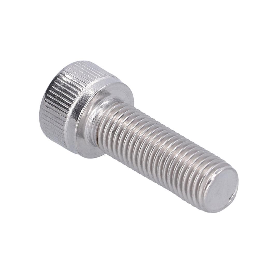 4PCS Stainless Steel Socket Head Cap Screw M10 Thread Size A2-70 Grade Machine Screw Hex Socket Drive 1.25mm Fine Pitch