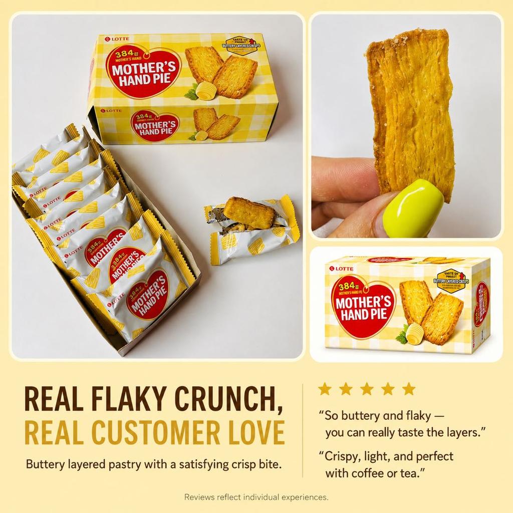 Lotte Mom's Hand Pie Biscuits 127g