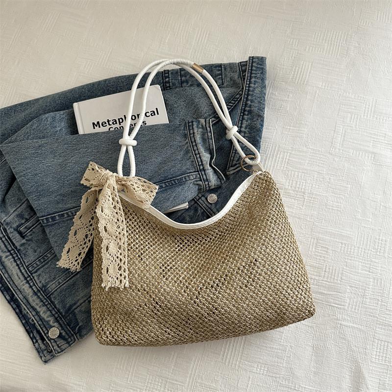 Casual Chic Summer Tote Bag 2024 Stylish Versatile Shoulder Bag Large Capacity