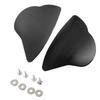 Motorcycle Mirror Block Off Base Plates Decorative Mirror Hole Cover Caps Replacement for YZF R6 R7 2017 2024 Black