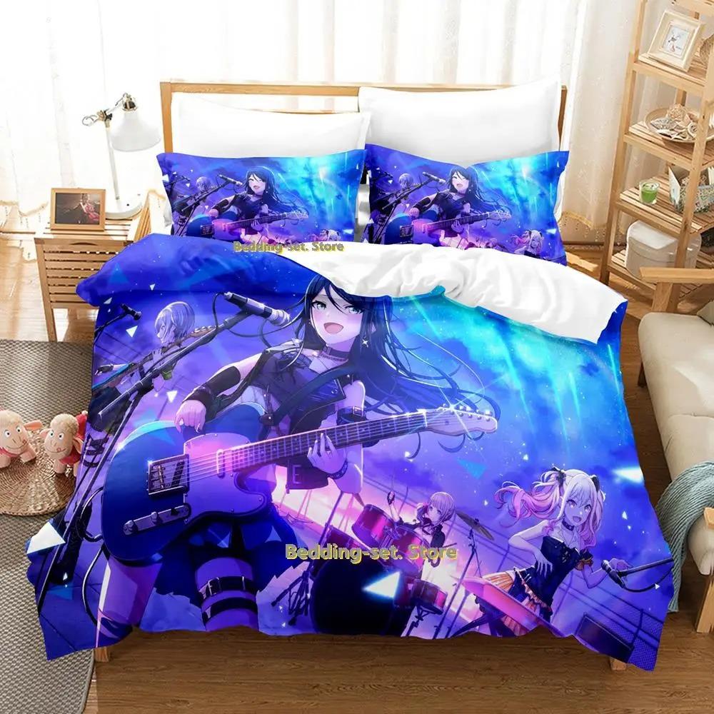 Kawaii Ichika Hoshino Bedding Set Single Twin Full Queen King Size Bed Set Adult Kid Bedroom Duvetcover Sets Print Anime Girls