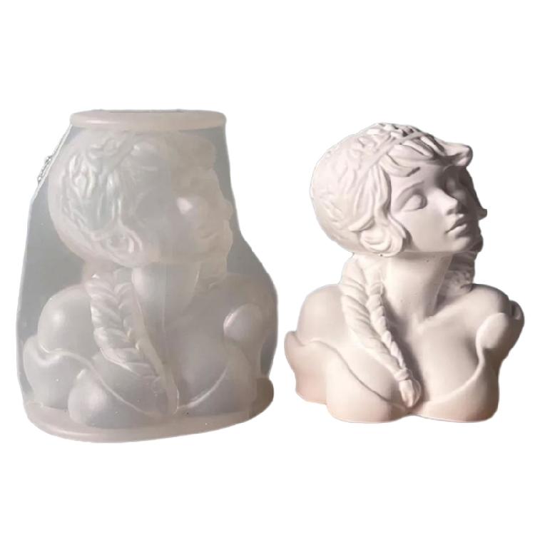 Female Figurine Silicone Molds for Candle Soap Goddess Statue Silicone Molds Gypsum Silicone Molds for Home Decoration