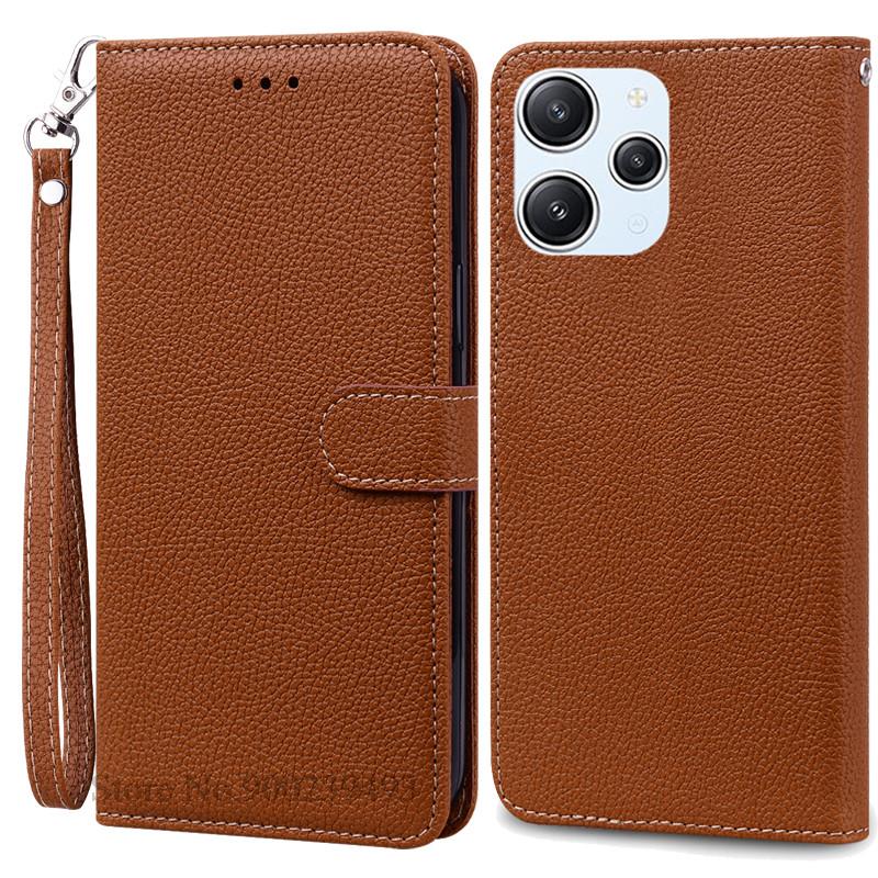 For Xiaomi Redmi 12 Case Silicon Leather Wallet Flip Case For Redmi 12 4G Cover Protector Phone Case for Redmi 12 5G Coque Funda
