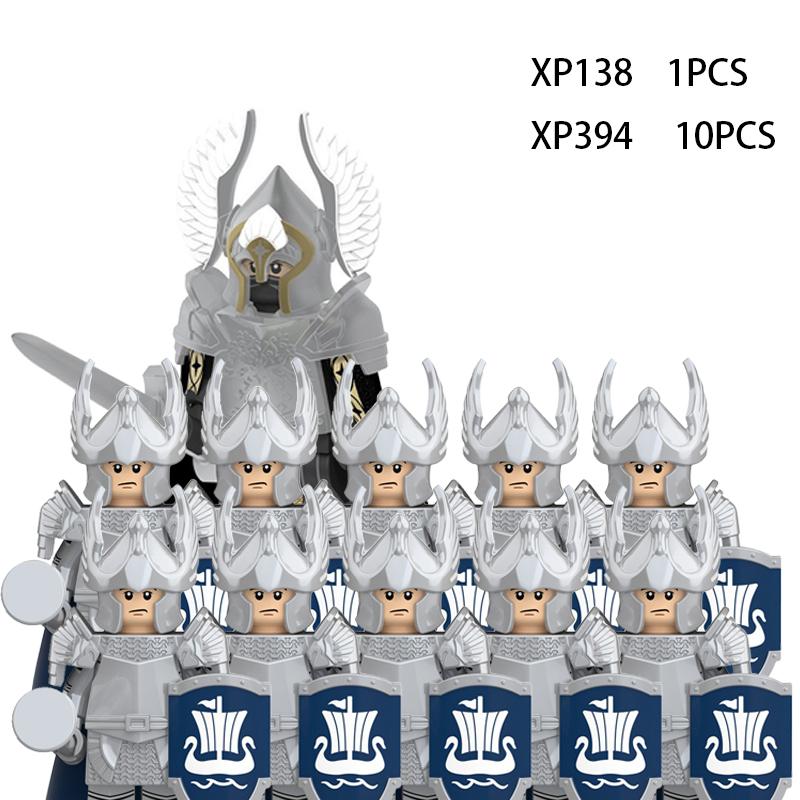Soldados Élficos Medievais de Rohan Guarda Exército lotr Figuras de Ação Mini Blocos Boneca Montar Blocos de Construção MOC DIY Brinquedos para presentes de criança