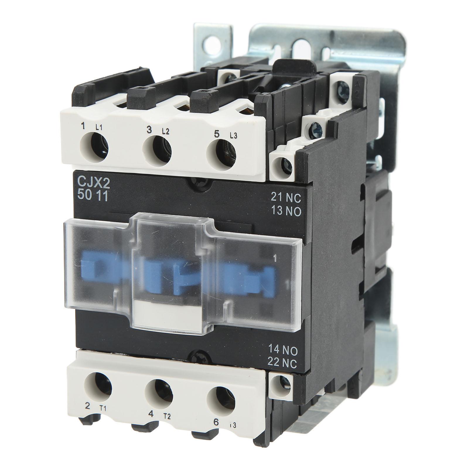 

AC Contactor High Sensitivity Heavy Duty ABS Industrial Electric AC Contactor Replacement 220V